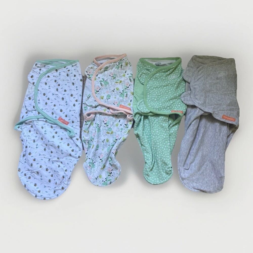 SwaddleMe Swaddle Up Wrap, Small Multicolor Unisex Lot of 4